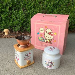 Hello kitty coffee grinder and jar set